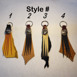 Leather Key Fobs with Concho